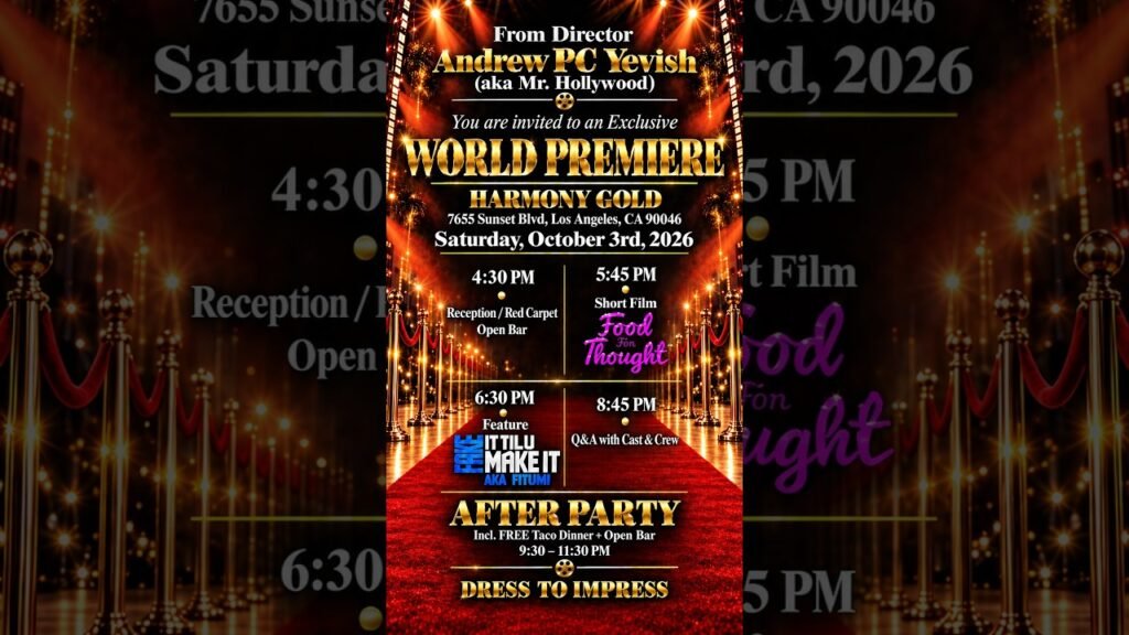 Video: World Premiere – 10.3.26 in Los Angeles | Mr. Hollywood & Ms. Bollywood